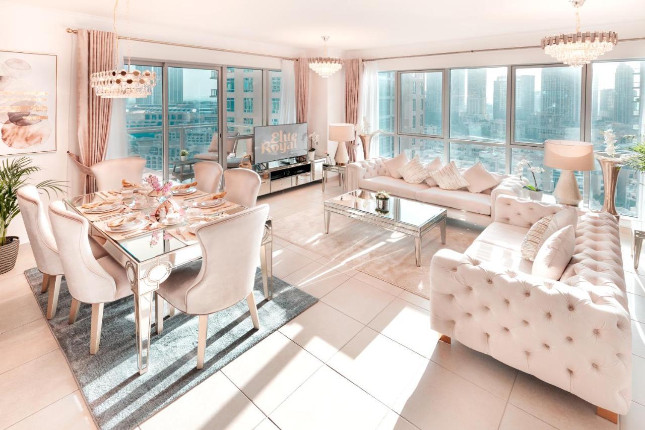 Elite Royal Apartment - Full Burj Khalifa & Fountain View - Ruby Dubai Bagian luar foto